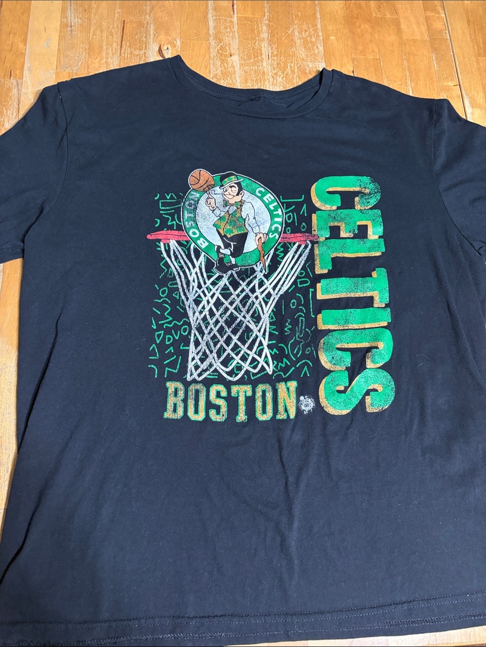NBA Boston Celtics Black Graphic Tee